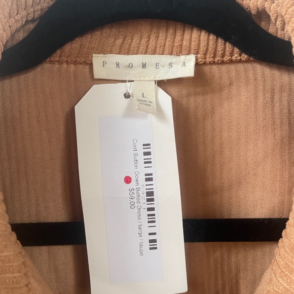 Women’s L- NWT Long Sleeve Dress/ Cover-Up by Promesa - Picture 5 of 5